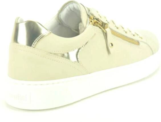 Nerogiardini Beige Print Sneaker Tiret Beige Dames