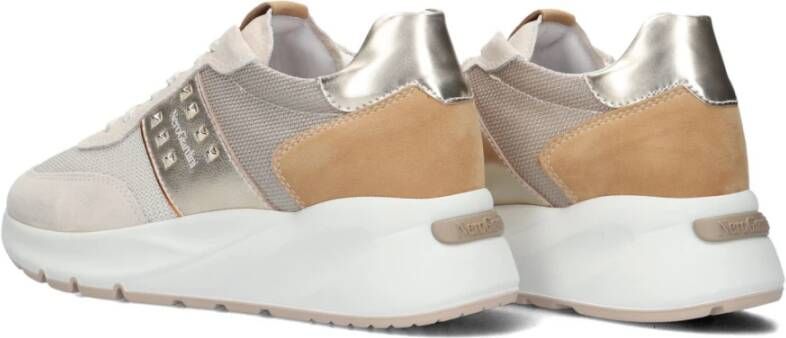 Nerogiardini Beige Stijlvolle Sneakers voor Vrouwen Beige Dames