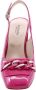 Nerogiardini Fuchsia Patent Slingback Sandalen Pink Dames - Thumbnail 15