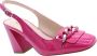 Nerogiardini Fuchsia Patent Slingback Sandalen Pink Dames - Thumbnail 18