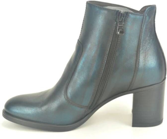 Nerogiardini Blauw Metallic Laars Blue Dames