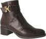 Nerogiardini Leren Enkellaarzen Elegant Kwaliteit Stijl Brown Dames - Thumbnail 7