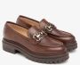 Nerogiardini Leren Mocassins met Metalen Klem Brown Dames - Thumbnail 19