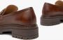 Nerogiardini Leren Mocassins met Metalen Klem Brown Dames - Thumbnail 21