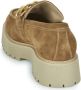 Nerogiardini Bruine Leren Loafer met Moderne en Elegante Silhouet Beige Dames - Thumbnail 5