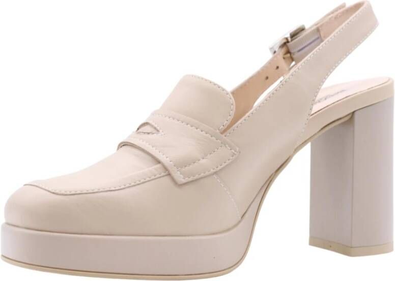 Nerogiardini Buble Slingback Schoenen Beige Dames