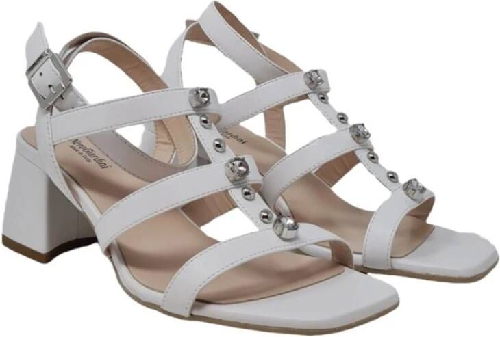 Nerogiardini Casual Wit Leren Dames Sandalen White Dames