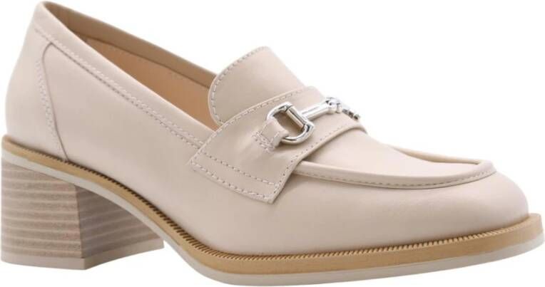 Nerogiardini Elegant Cher Moccasin Heels Beige Dames