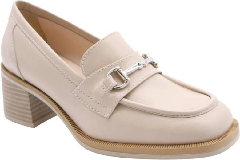 Nerogiardini Elegant Cher Moccasin Heels Beige Dames