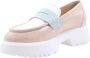 Nerogiardini Stijlvolle Moccasin Loafers voor Vrouwen Beige Dames - Thumbnail 11