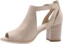 Nerogiardini Beige Leren Enkellaarzen met 7cm Hak Beige Dames - Thumbnail 26