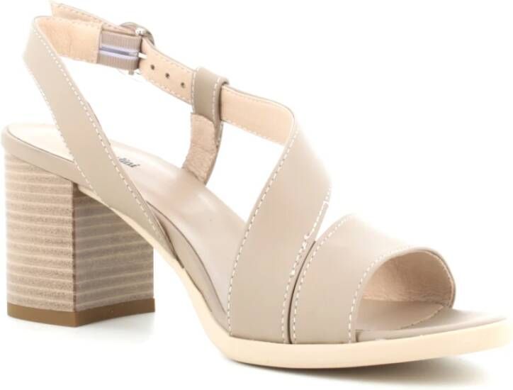 Nerogiardini Dames Hoge Hak Sandalen Beige Dames