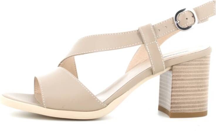 Nerogiardini Dames Hoge Hak Sandalen Beige Dames