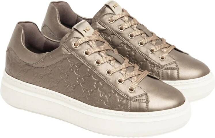 Nerogiardini Elegante Damen-Sneaker met Plateauzool Brown Dames