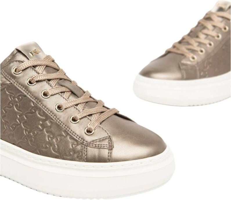 Nerogiardini Elegante Damen-Sneaker met Plateauzool Brown Dames