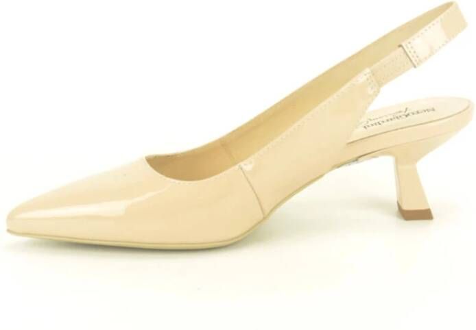 Nerogiardini Elegante Kanten Schoenen met 5cm Hak Beige Dames