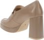 Nerogiardini Elegante Leren Hoge Hakken Beige Dames - Thumbnail 6