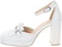 Nerogiardini Elegante Leren Hoge Hakken White Dames - Thumbnail 7