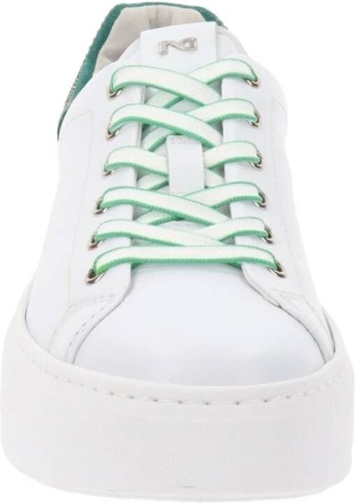 Nerogiardini Elegante Leren Sneakers White Dames