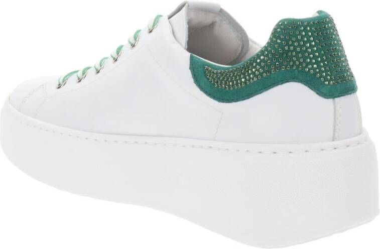 Nerogiardini Elegante Leren Sneakers White Dames