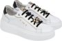 Nerogiardini Elegante Veterschoen Sneaker met Gouden Accenten White Dames - Thumbnail 13