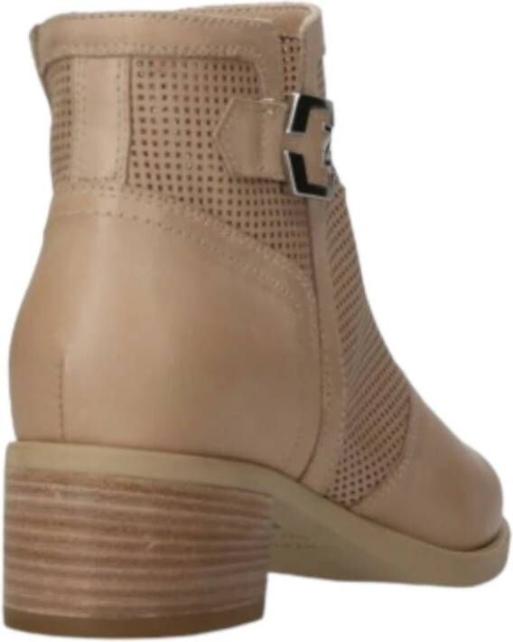 Nerogiardini Enkellaarzen Beige Dames