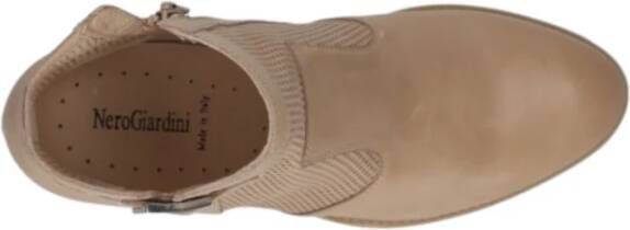 Nerogiardini Enkellaarzen Beige Dames