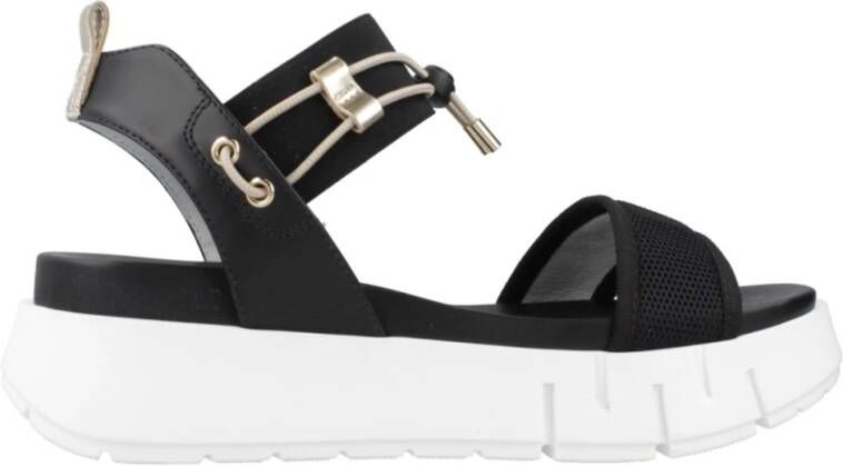 Nerogiardini Plateau Sandalen voor Vrouwen Black Dames