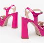 Nerogiardini Patent Sandaal in Fuchsia Kleur Pink Dames - Thumbnail 4