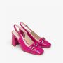 Nerogiardini Fuchsia Patent Slingback Sandalen Pink Dames - Thumbnail 2