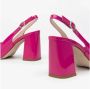 Nerogiardini Fuchsia Patent Slingback Sandalen Pink Dames - Thumbnail 4
