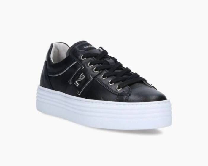 Nerogiardini Gelamineerde Technische Profiel Sneakers Black Dames