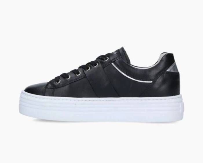 Nerogiardini Gelamineerde Technische Profiel Sneakers Black Dames