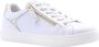 Nerogiardini Leren sneakers met vetersluiting en rits White Dames - Thumbnail 11