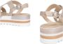 Nerogiardini Gouden Lage Hak Sandalen Beige Dames - Thumbnail 2