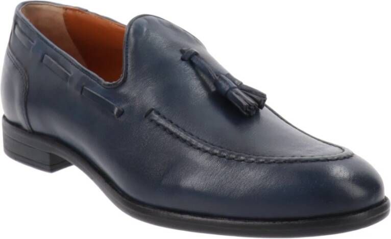 Nerogiardini Heren leren loafers Blue Heren