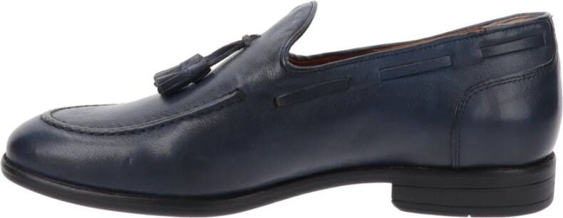 Nerogiardini Heren leren loafers Blue Heren