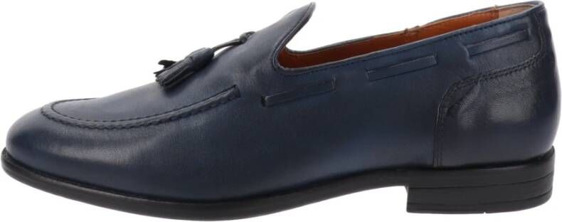 Nerogiardini Heren leren loafers Blue Heren