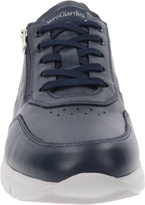 Nerogiardini Heren Leren Sneakers Blue Heren