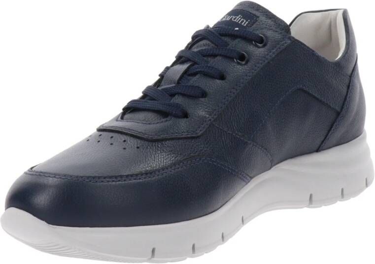 Nerogiardini Heren Leren Sneakers Blue Heren