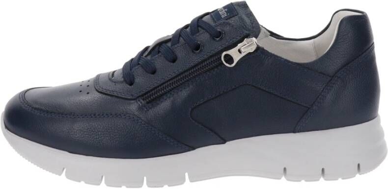 Nerogiardini Heren Leren Sneakers Blue Heren