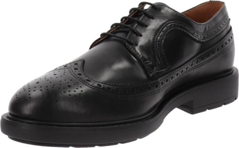 Nerogiardini Heren leren veterschoenen Black Heren