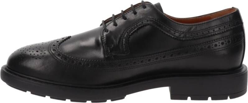 Nerogiardini Heren leren veterschoenen Black Heren