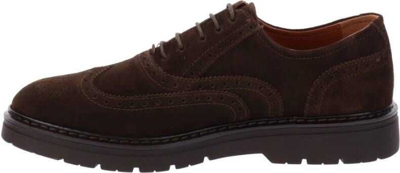 Nerogiardini Heren leren veterschoenen Brown Heren