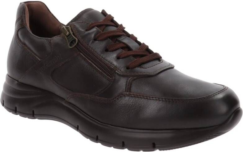 Nerogiardini Heren Sneakers van Leer Brown Heren