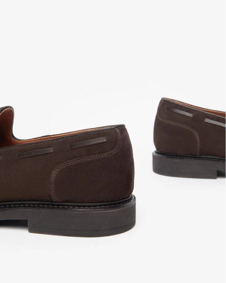 Nerogiardini Heren Suède Loafers met Kwastjes Brown Heren