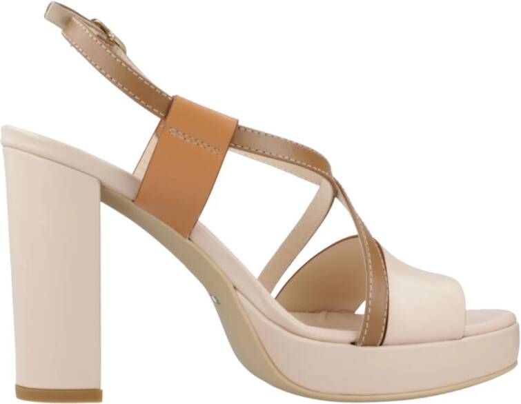 Nerogiardini High Heel Sandals Beige Dames