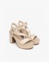 Nerogiardini High Heel Sandals Beige Dames - Thumbnail 2