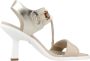 Nerogiardini High Heel Sandals Beige Dames - Thumbnail 5