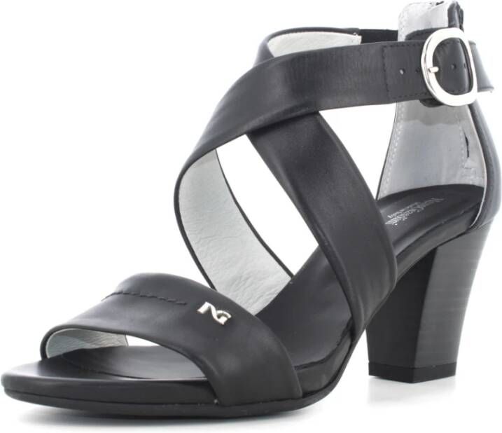 Nerogiardini Hoge hak sandalen voor vrouwen Black Dames